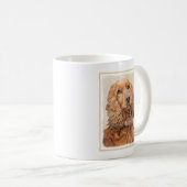Engelse Cocker Spaniel Paining - Originele Dog Art Koffiemok (Voorkant rechts)