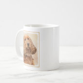 Engelse Cocker Spaniel Paining - Originele Dog Art Koffiemok (Voorkant links)