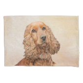 Engelse Cocker Spaniel Paining - Originele Dog Art Kussensloop (Voorkant)