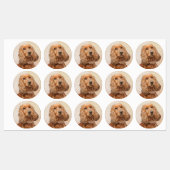 Engelse Cocker Spaniel Paining - Originele Dog Art Labels (Vel)