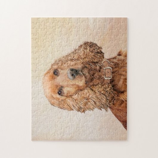 Engelse Cocker Spaniel Paining - Originele Dog Art Legpuzzel (Verticaal)