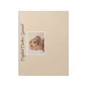 Engelse Cocker Spaniel Paining - Originele Dog Art Notitieblok (Linkerzijde)