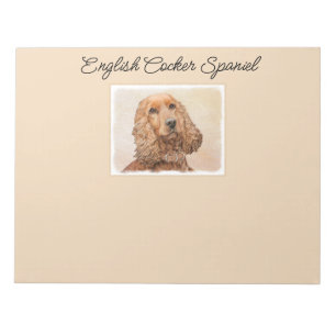 Engelse Cocker Spaniel Paining - Originele Dog Art Notitieblok