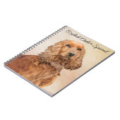 Engelse Cocker Spaniel Paining - Originele Dog Art Notitieboek (Linkerzijde)