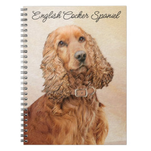 Engelse Cocker Spaniel Paining - Originele Dog Art Notitieboek