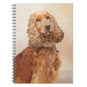 Engelse Cocker Spaniel Paining - Originele Dog Art Notitieboek (Voorkant)
