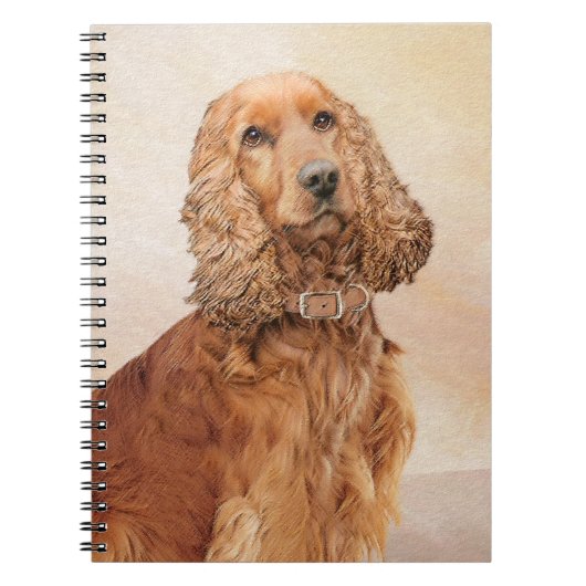 Engelse Cocker Spaniel Paining - Originele Dog Art Notitieboek (Voorkant)