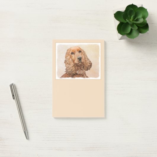 Engelse Cocker Spaniel Paining - Originele Dog Art Post-it® Notes (Kantoor)