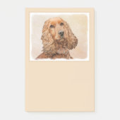 Engelse Cocker Spaniel Paining - Originele Dog Art Post-it® Notes (Voorkant)