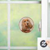 Engelse Cocker Spaniel Paining - Originele Dog Art Raamsticker (Huis)