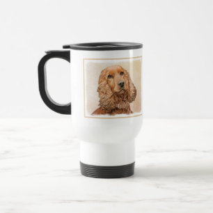 Engelse Cocker Spaniel Paining - Originele Dog Art Reisbeker