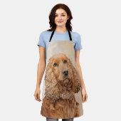 Engelse Cocker Spaniel Paining - Originele Dog Art Schort (Gedragen)