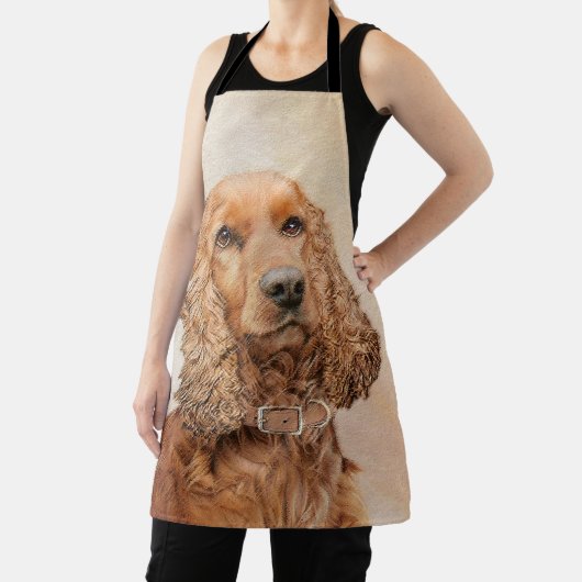 Engelse Cocker Spaniel Paining - Originele Dog Art Schort (Insitu)