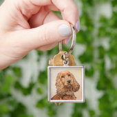 Engelse Cocker Spaniel Paining - Originele Dog Art Sleutelhanger (Hand)