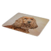 Engelse Cocker Spaniel Paining - Originele Dog Art Snijplank (Hoek)