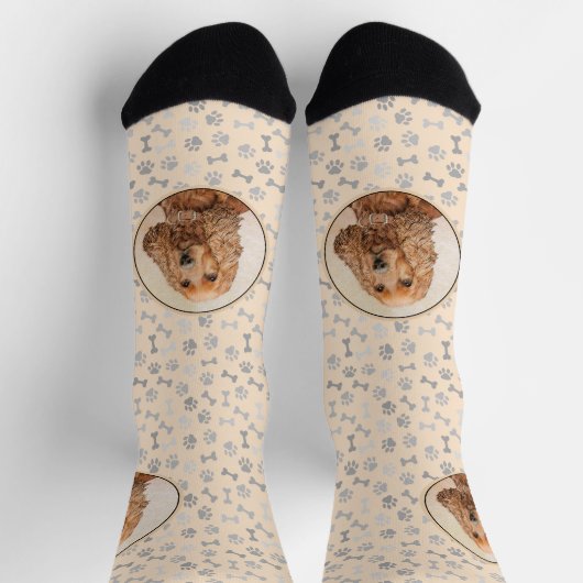 Engelse Cocker Spaniel Paining - Originele Dog Art Sokken (Top)