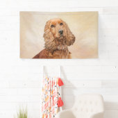 Engelse Cocker Spaniel Paining - Originele Dog Art Spandoek (Insitu)