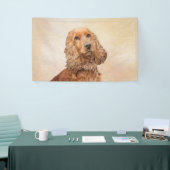 Engelse Cocker Spaniel Paining - Originele Dog Art Spandoek (Beurs)