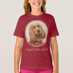 Engelse Cocker Spaniel Paining - Originele Dog Art T-shirt