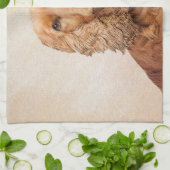 Engelse Cocker Spaniel Paining - Originele Dog Art Theedoek (Gevouwen)