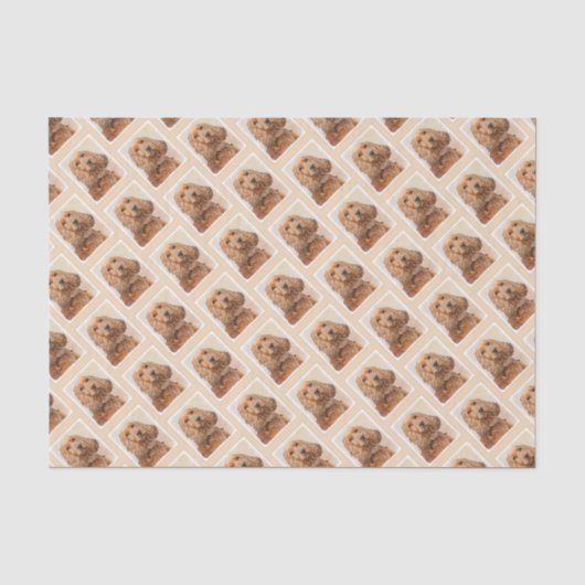 Engelse Cocker Spaniel Paining - Originele Dog Art Tissuepapier (Voorkant)