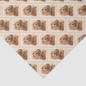 Engelse Cocker Spaniel Paining - Originele Dog Art Tissuepapier (Detail)