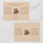 Engelse Cocker Spaniel Paining - Originele Dog Art Visitekaartje (Voorkant / Achterkant)