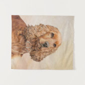 Engelse Cocker Spaniel Paining - Originele Dog Art Wandkleed (Voorkant (horizontaal))