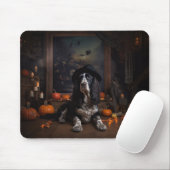 Engelse Cocker Spaniel Pompoenen Halloween Griezel Muismat (Met muis)