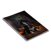 Engelse Cocker Spaniel Pompoenen Halloween Griezel Notitieboek (Rechterzijde)