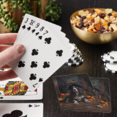 Engelse Cocker Spaniel Pompoenen Halloween Griezel Pokerkaarten (Insitu)