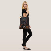 Engelse Cocker Spaniel Pompoenen Halloween Griezel Tote Bag (Op model)