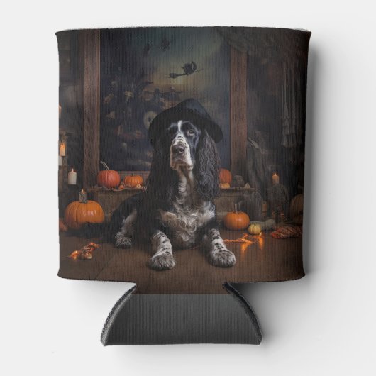 Engelse Cocker Spaniel Pompoenen Halloween Scary Blikjeskoeler (Voorkant)