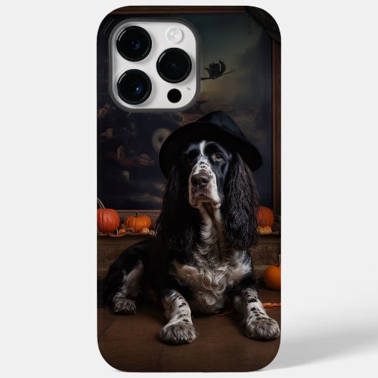 Engelse Cocker Spaniel Pompoenen Halloween Scary Case-Mate iPhone Case (Achterkant)