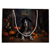 Engelse Cocker Spaniel Pompoenen Halloween Scary Groot Cadeauzakje (Achterkant)
