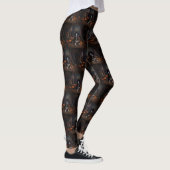 Engelse Cocker Spaniel Pompoenen Halloween Scary Leggings (Rechts)