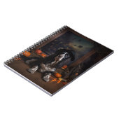 Engelse Cocker Spaniel Pompoenen Halloween Scary Notitieboek (Linkerzijde)