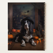 Engelse Cocker Spaniel Pompoenen Halloween Scary Planner (Achterkant)