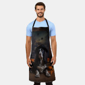 Engelse Cocker Spaniel Pompoenen Halloween Scary Schort (Gedragen)