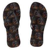 Engelse Cocker Spaniel Pompoenen Halloween Scary Teenslippers (Voetbed)