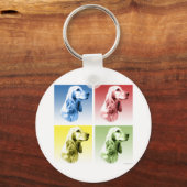 Engelse Cocker Spaniel Pop Sleutelhanger (Voorkant)