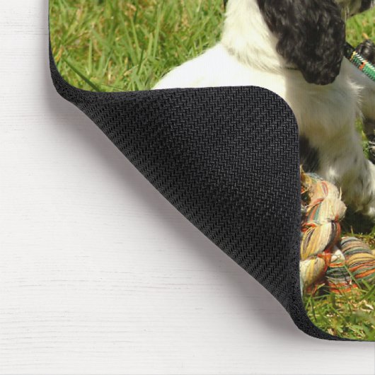 Engelse Cocker Spaniel Puppies Mousepad Muismat (Hoek)