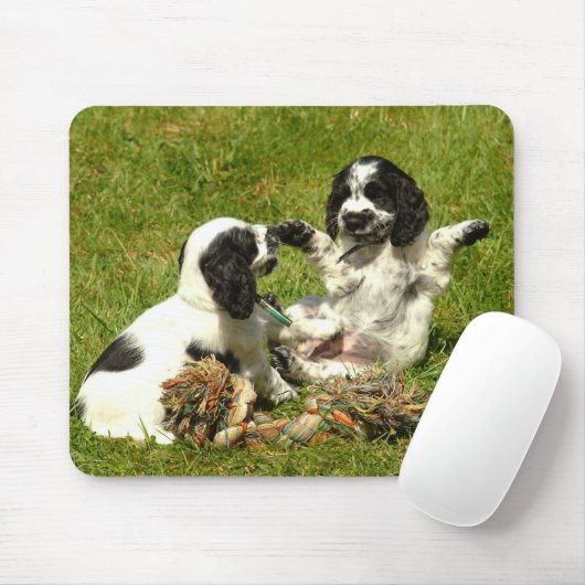 Engelse Cocker Spaniel Puppies Mousepad Muismat (Met muis)