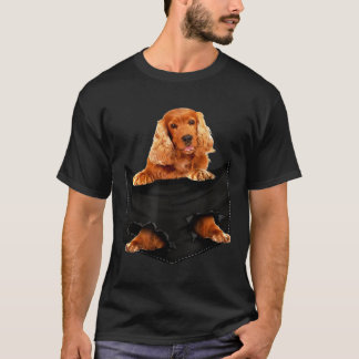 Engelse Cocker Spaniel Red Pocket Mid T-shirt