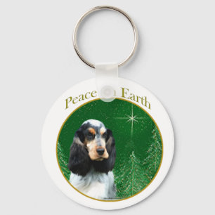 Engelse Cocker Spaniel (roan) Vrede Sleutelhanger