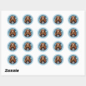 Engelse Cocker Spaniel Ronde Stickers (Vel)