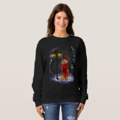 Engelse Cocker Spaniel Santa Kerstmis Light Winte Trui (Voorkant volledig)