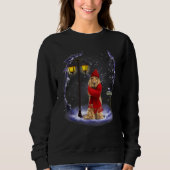 Engelse Cocker Spaniel Santa Kerstmis Light Winte Trui (Voorkant)