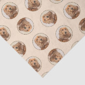 Engelse Cocker Spaniel Schilderen Originele Hond K Tissuepapier (Detail)