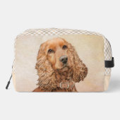 Engelse Cocker Spaniel Schilderen Originele Hond K Toilettasje (Achterkant)